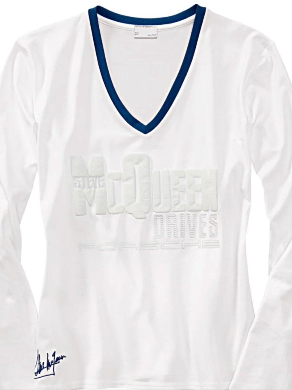 RARE Porsche Driver Steve McQueen vy Nicolas Hunziker Long Sleeve Shirt Size S